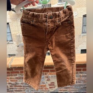 Janie and Jack Chocolate Corduroy Kids Trousers